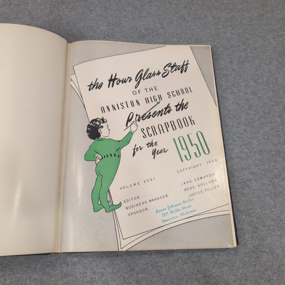 1950 The Hour Glass Anniston High School Yearbook Alabama Bulldogs Vol 31 - Picture 4 of 6